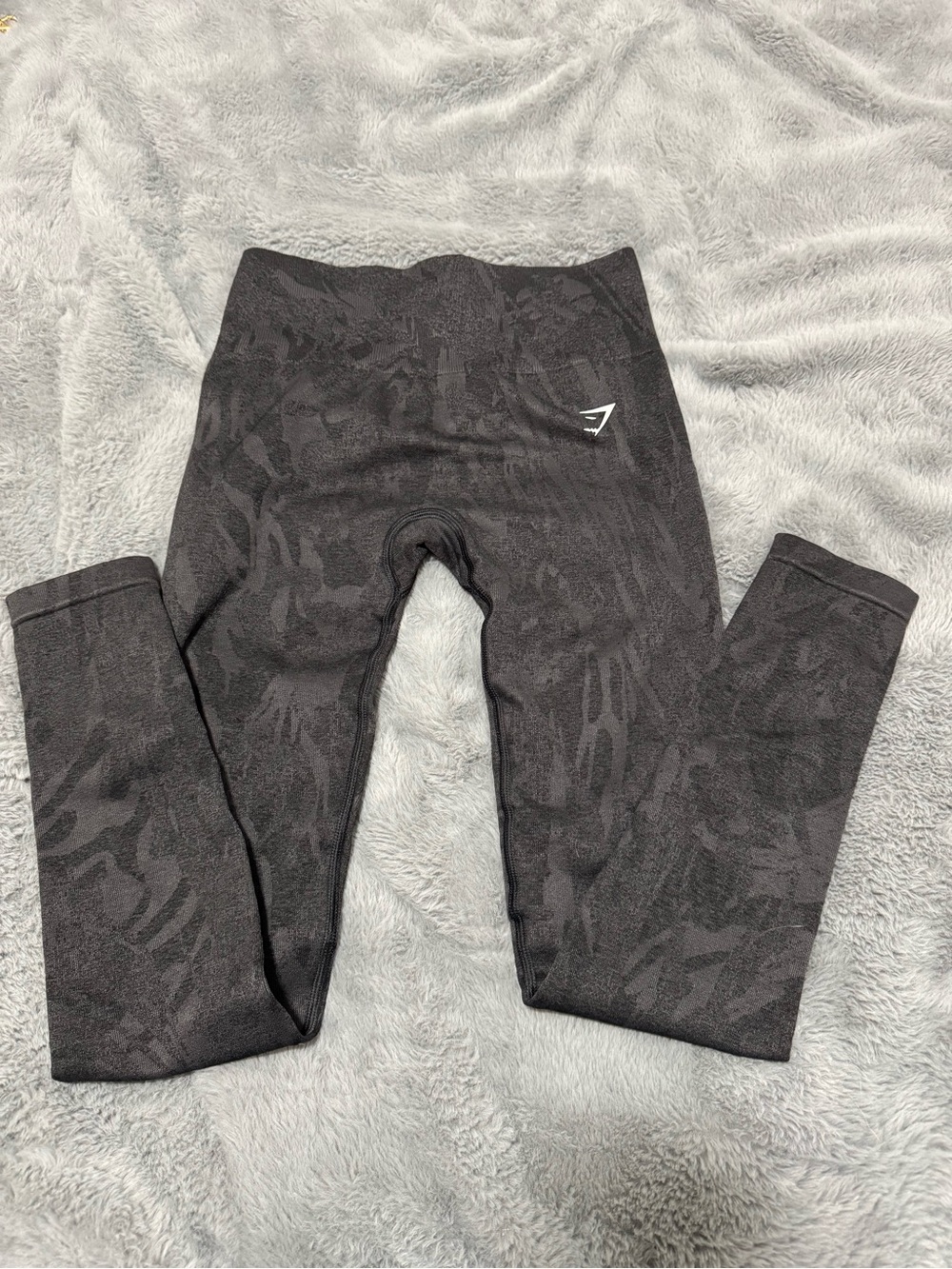Gymshark Black Patterned High-Waist Leggings